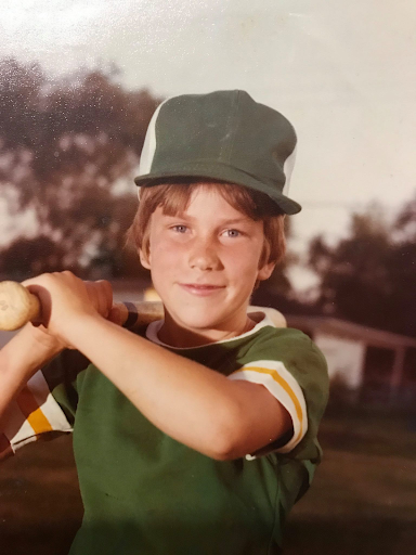 Kevin as a ball player in his childhood.