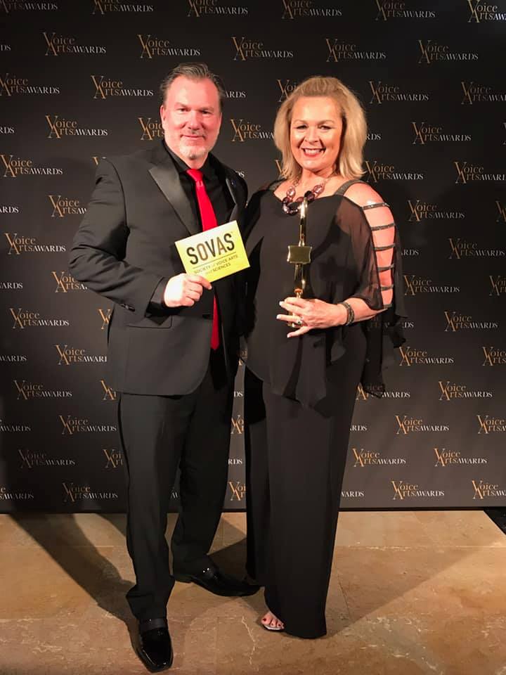 Kevin and podcast partner Bobbi Maxwell win a SOVAS Award for best podcast in 2019.